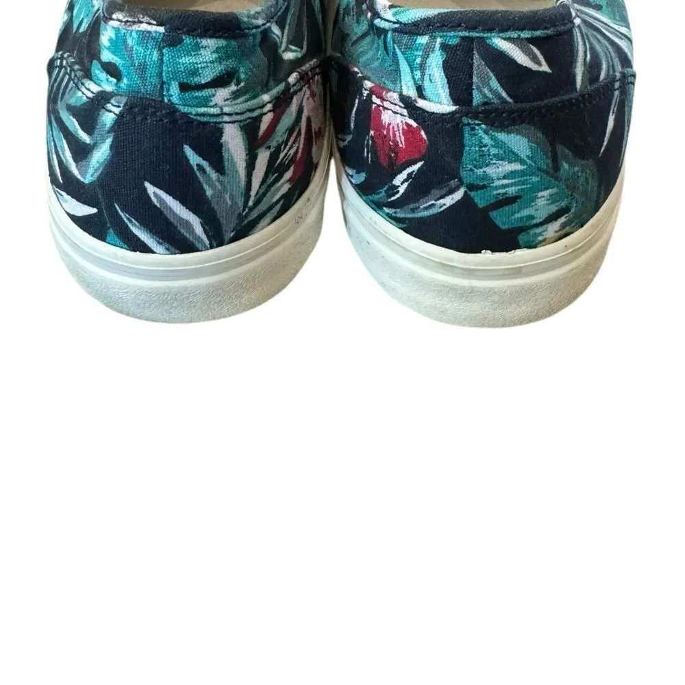 Old Navy Men's Hawaiian Floral Navy Canvsa Lace-up Sneakers 11